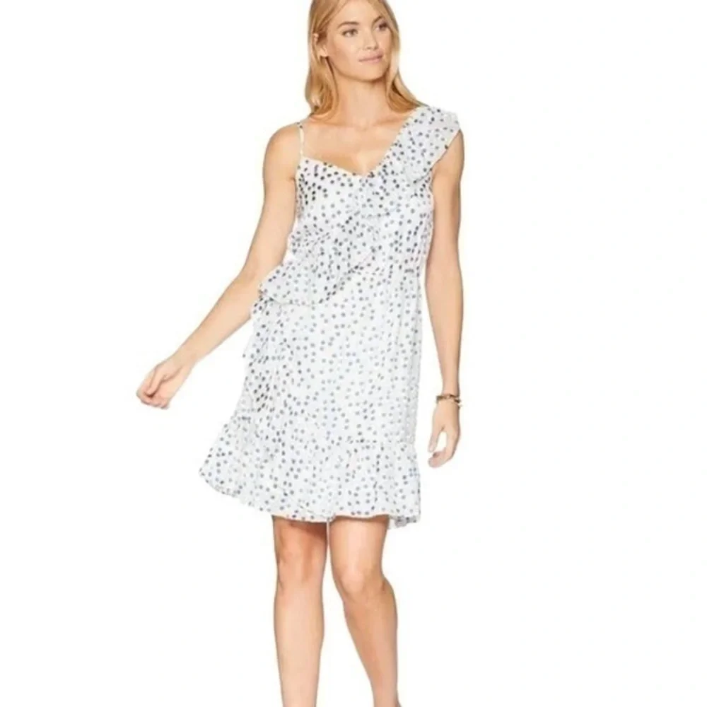 Lilly Pulitzer Madeline white blue polka dot dress new! Nwt
